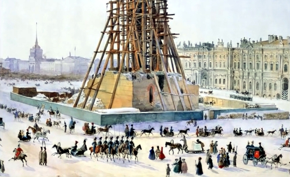 Какие факты полностью перечёркивают историю строительства Александрийской колонны