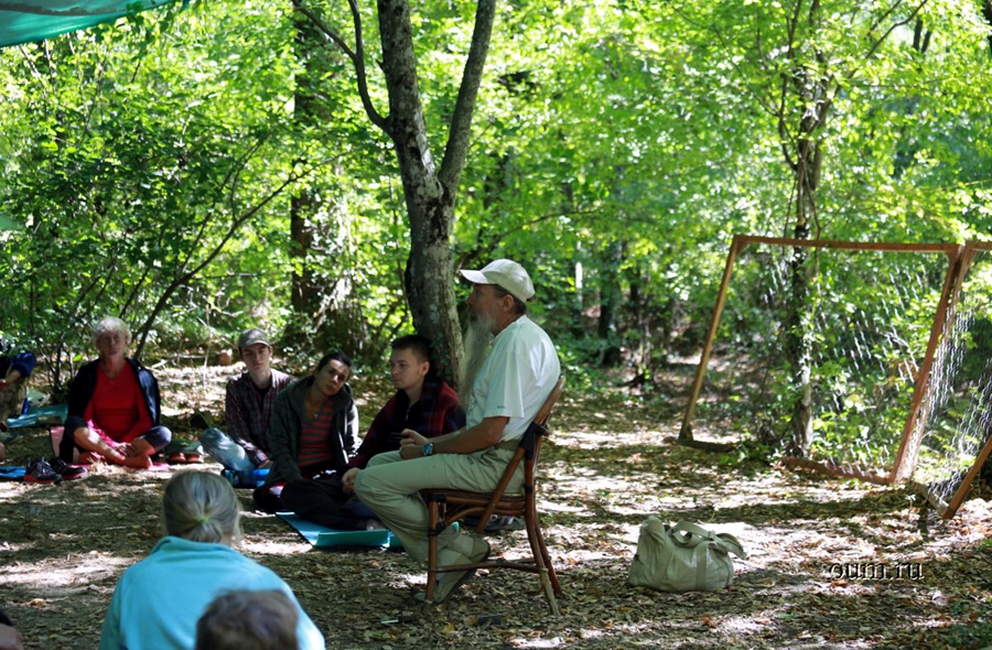 Встреча с Алексеем Трехлебовым в йога-лагере Аура летом 2012 года